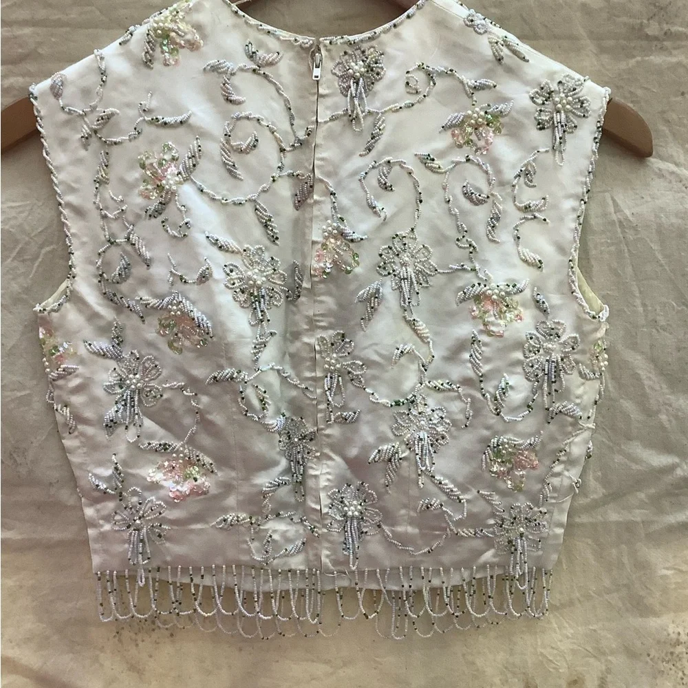 VTG Handmade Beaded Top - Picture 2 of 8